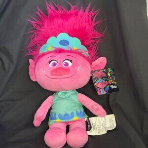 NWT Trolls Pillow Doll Cushion Toy Pink Poppy 18" Plushy